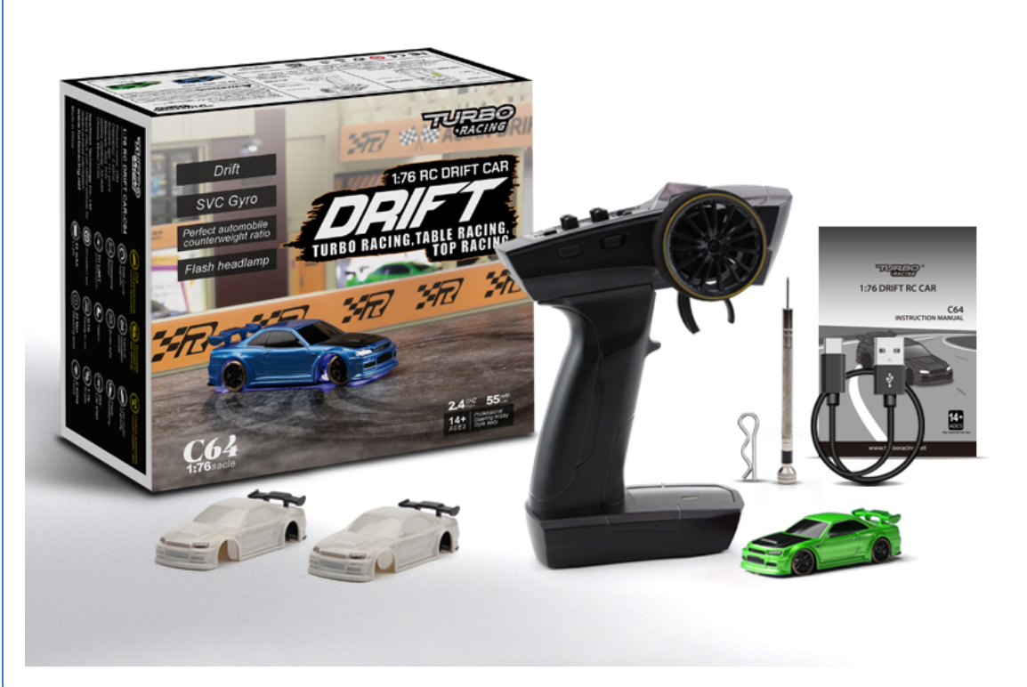 (RCraze) Turbo Racing Drift RC Car con radio giroscópica