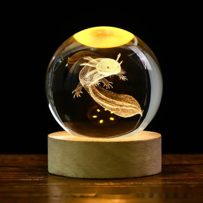 lumineux et planètes Lune Boule de cristal Petite lampe de nuit Projection Lumière d'ambiance Cadeau créatif Nouveau Cadeau Étrange