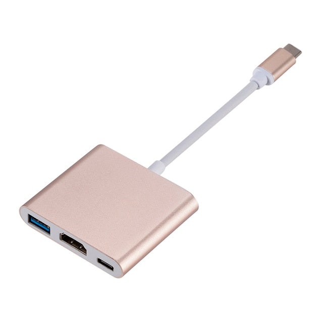 Type C vers HDMI avec port de charge.