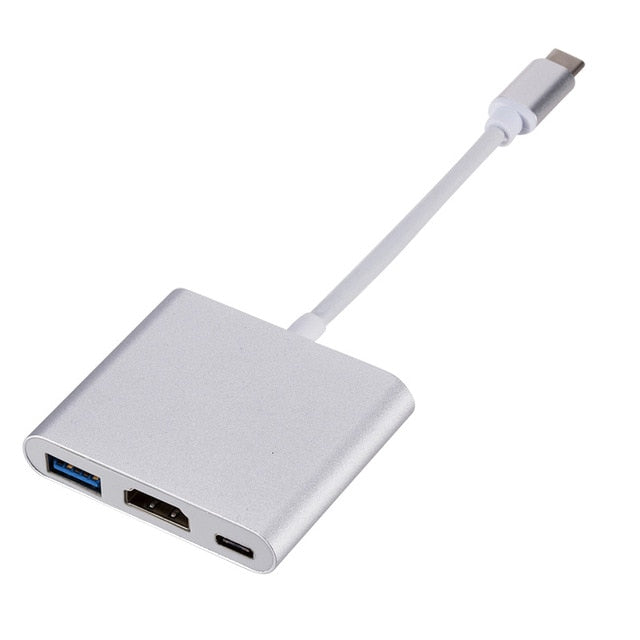 Type C vers HDMI avec port de charge.